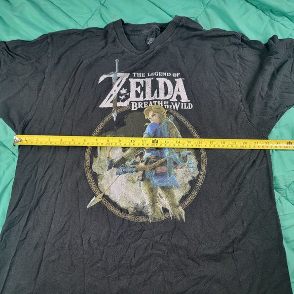 The Legend of Zelda Breath Of The Wild Adult Unisex XL Black Short Sleeve TShirt - Picture 7 of 10